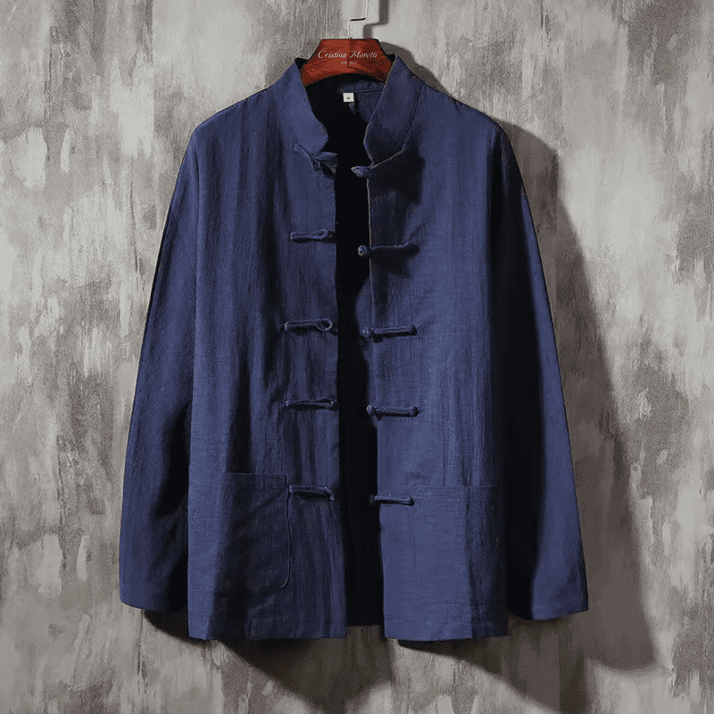 Camisa Lino Ligera Estilo Oriental