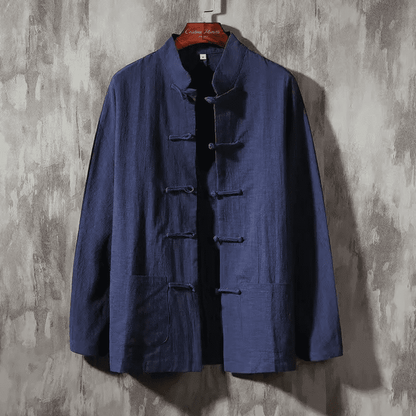 Camisa Lino Ligera Estilo Oriental