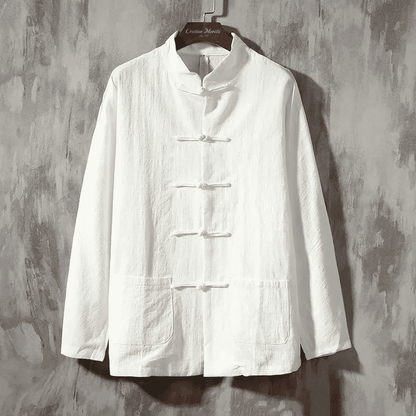 Camisa Lino Ligera Estilo Oriental