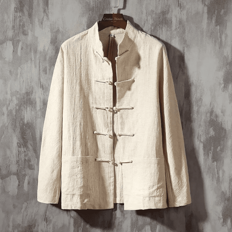 Camisa Lino Ligera Estilo Oriental - Vestiria