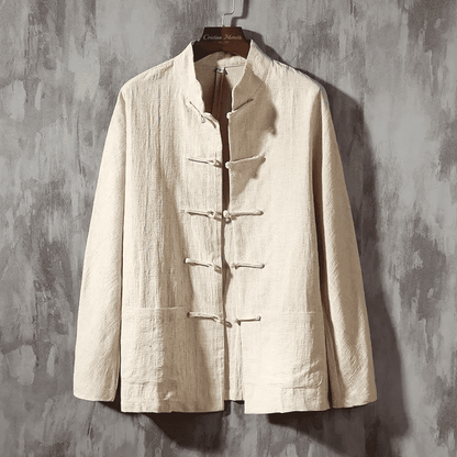 Camisa Lino Ligera Estilo Oriental