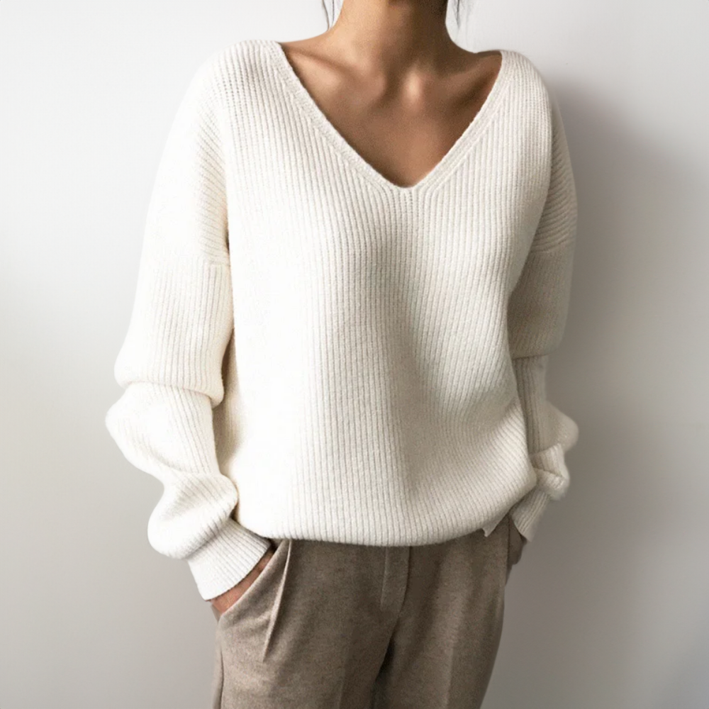 Sudadera Grande Mujer Invierno Cuello Pico