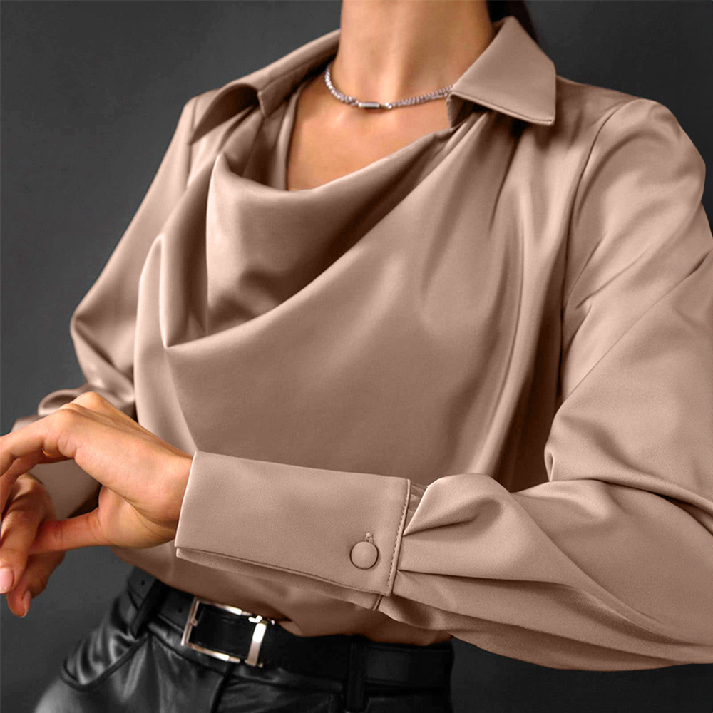 Blusa Seda Femenina Elegante - Vestiria