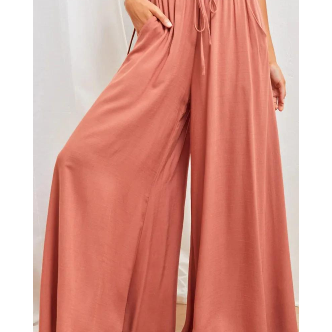 Pantalones anchos frescos para mujer verano