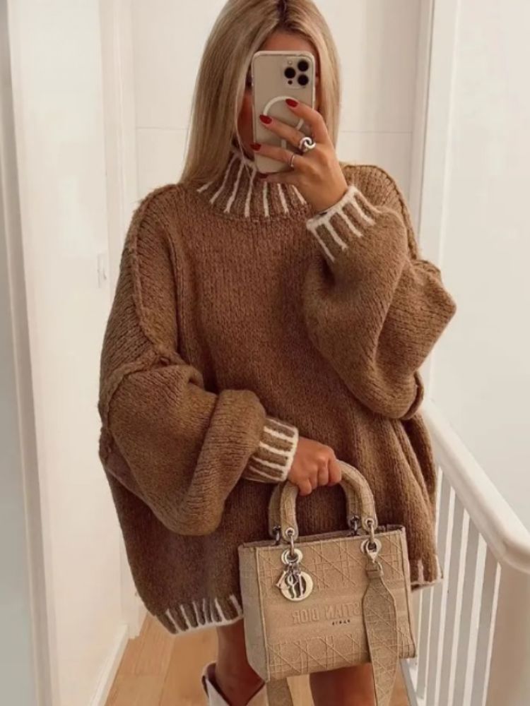Suéter Mujer Estilo Retro Clásico - Vestiria