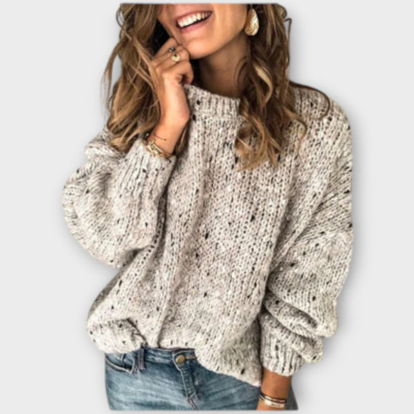 Jersey Mujer Invierno Cuello Redondo Manga Larga - Vestiria