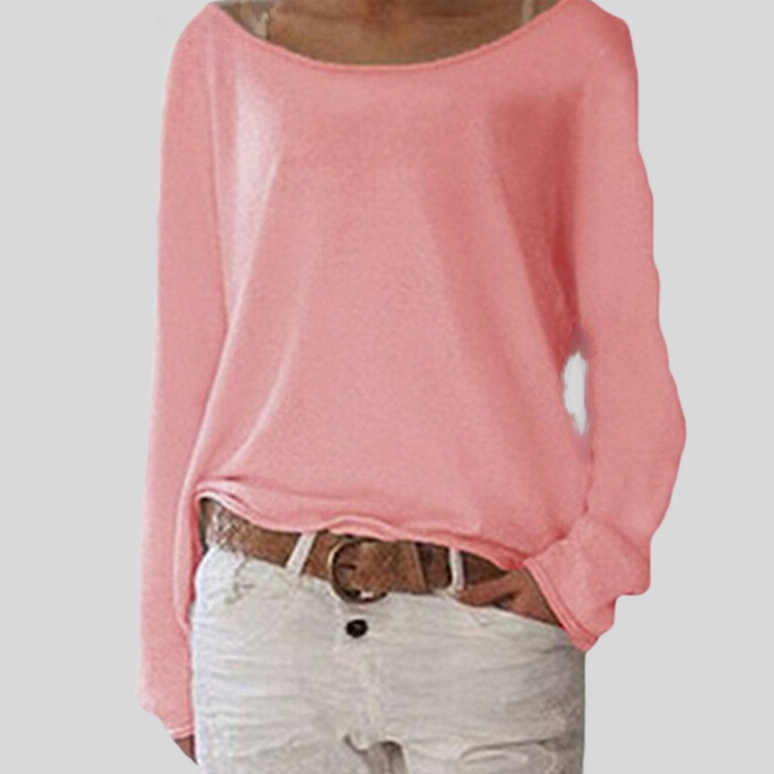 Camiseta mujer corte cómodo y escote ancho - Vestiria