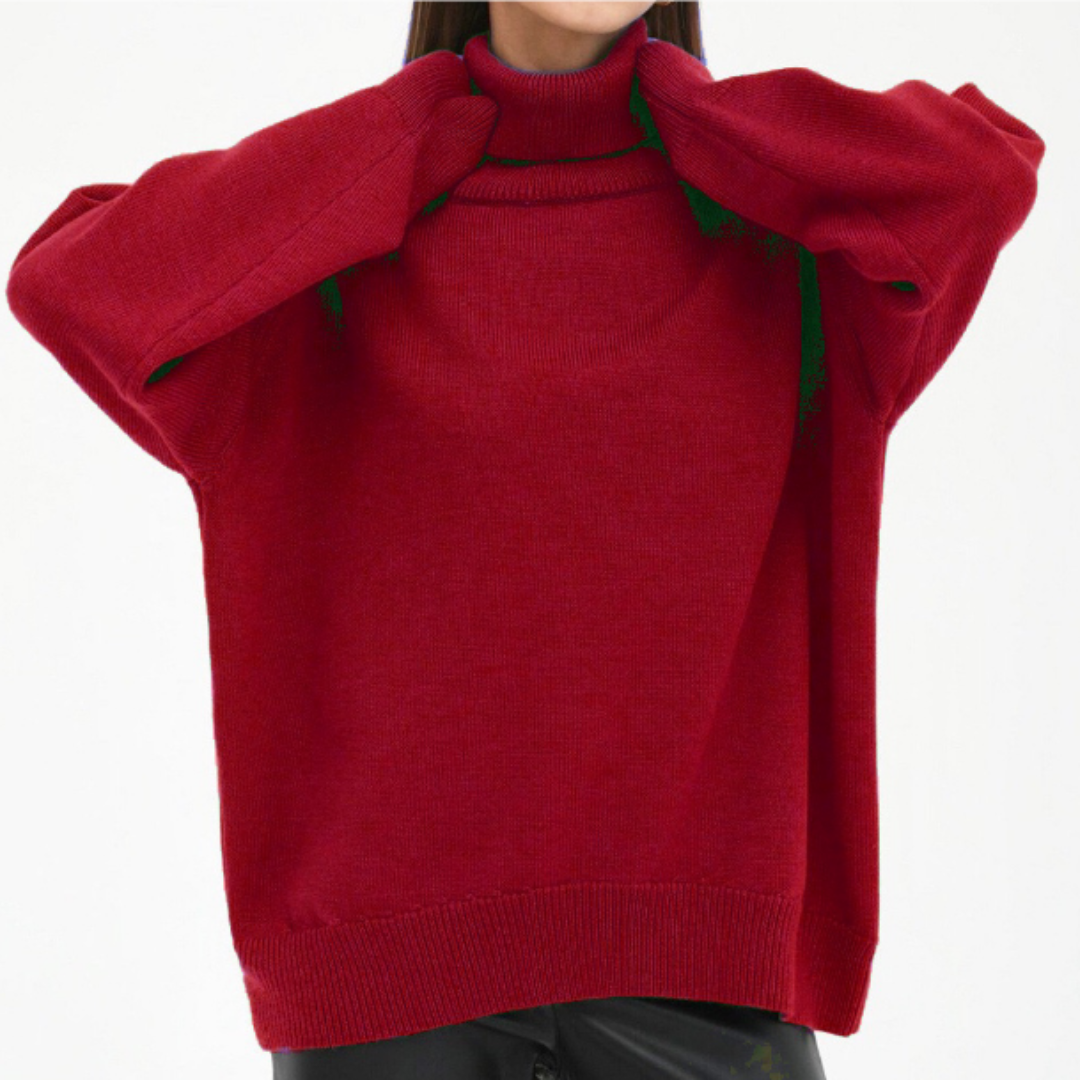 Jersey de Cuello Alto Mujer Estilo Elegante - Vestiria