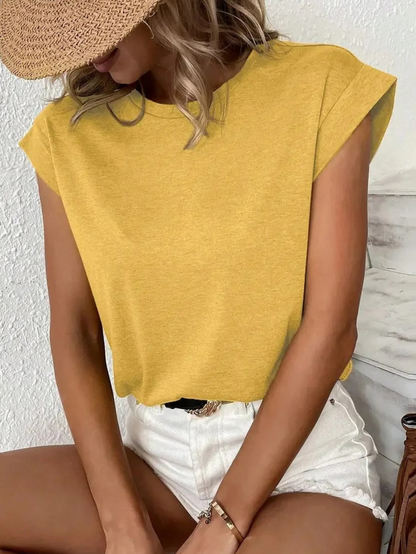 Jersey Elegante Cuello Redondo Mujer