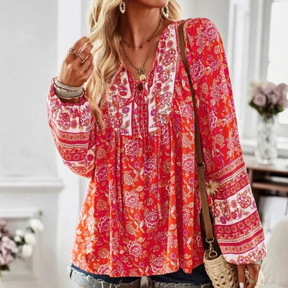 Blusa Florales Ligera y Elegante - Vestiria