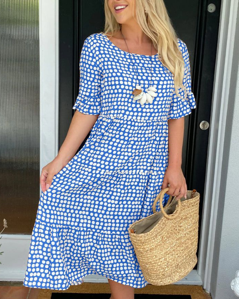Vestido Midi Flores Elegante Verano
