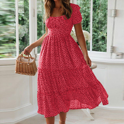 Vestido Mujer Elegante Verano Corto
