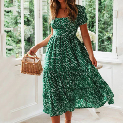 Vestido Mujer Elegante Verano Corto