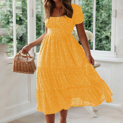 Vestido Mujer Elegante Verano Corto