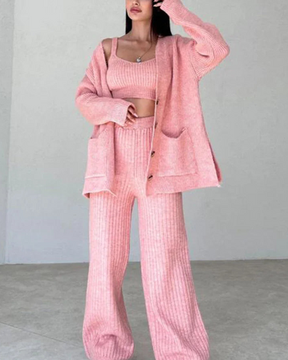 Conjunto Mujer Top Corto y Pantalón Conjunto Elegante - Vestiria