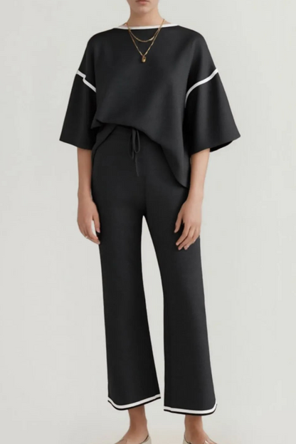Conjunto Relajado Camiseta y Pantalón Amplio