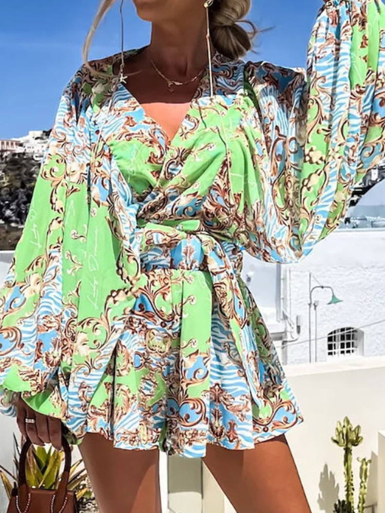 Top de Manga Larga Estampado Verano - Vestiria