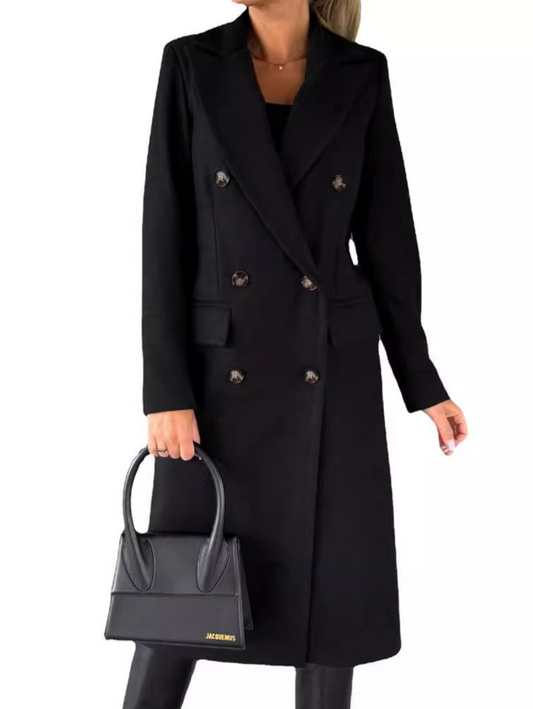 Chaquetón Largo Abrigado Mujer Elegante - Vestiria