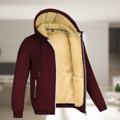 Chaqueta Invierno Abrigada con Capucha Suave