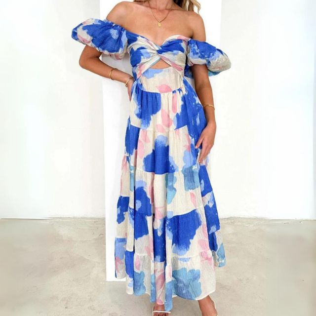 Vestido Largo Floral Estilo Boho
