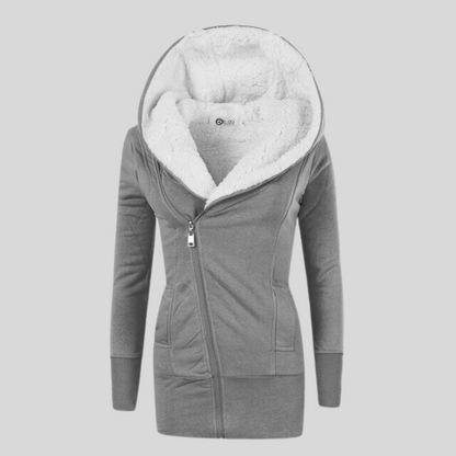 Chaqueta Polar Mujer Capucha Abrible