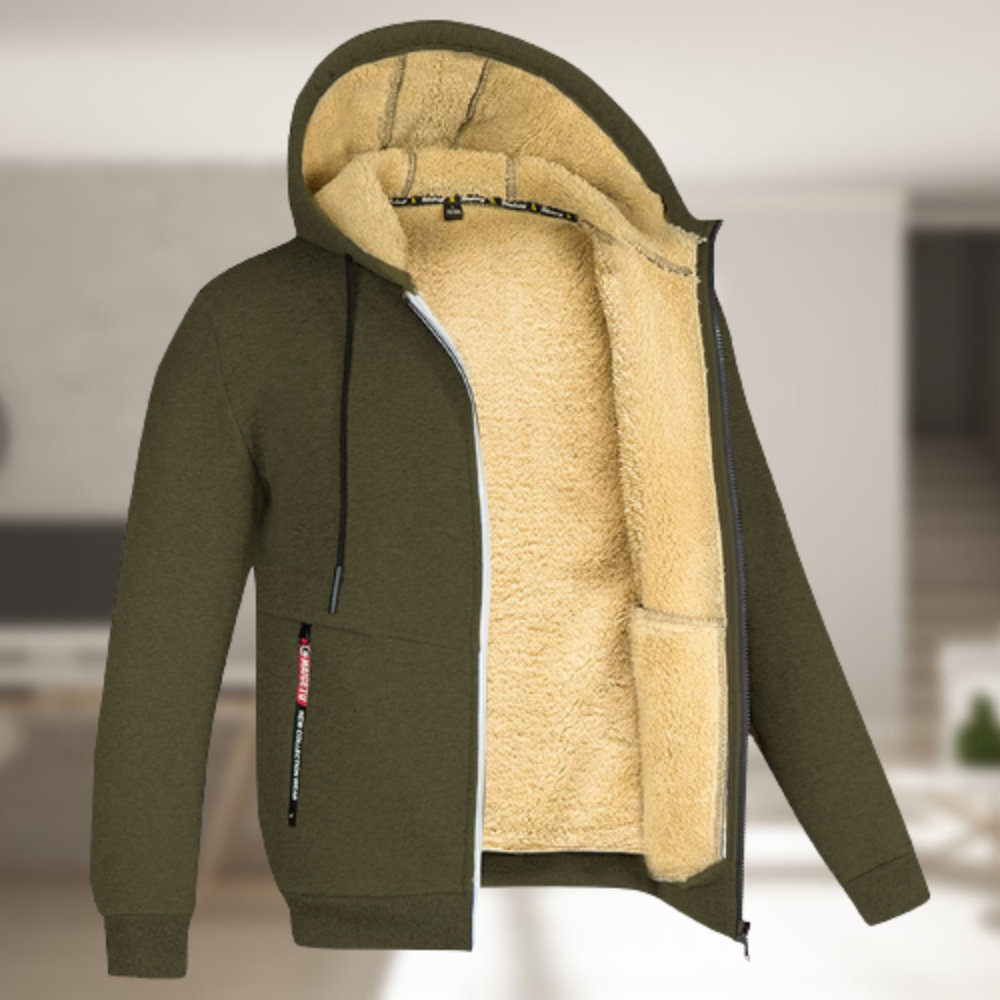 Chaqueta Invierno Abrigada con Capucha Suave