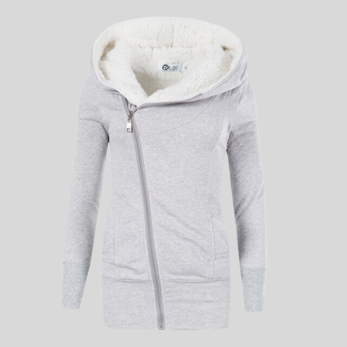 Chaqueta Polar Mujer Capucha Abrible