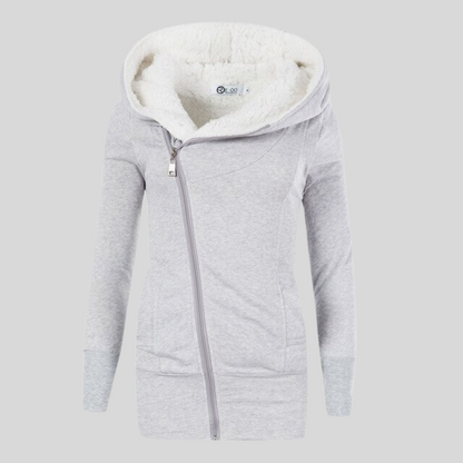 Chaqueta Polar Mujer Capucha Abrible