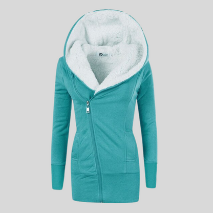 Chaqueta Polar Mujer Capucha Abrible