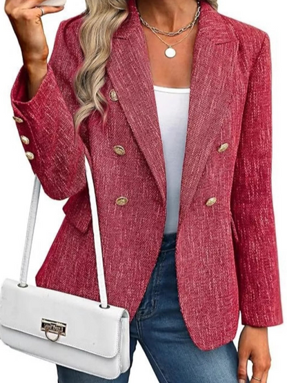 Chaqueta Mujer Clásica Doble Botón - Vestiria