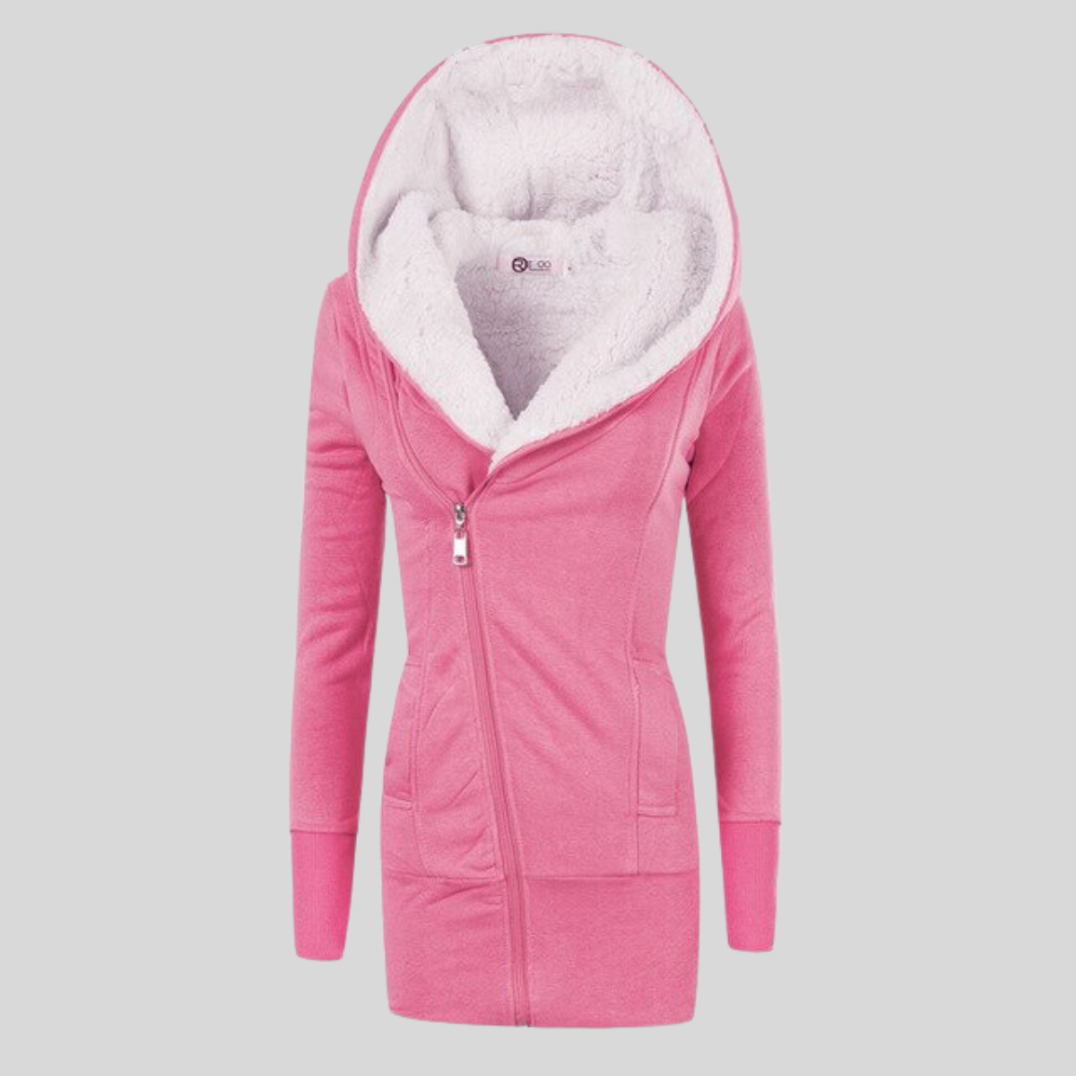 Chaqueta Polar Mujer Capucha Abrible