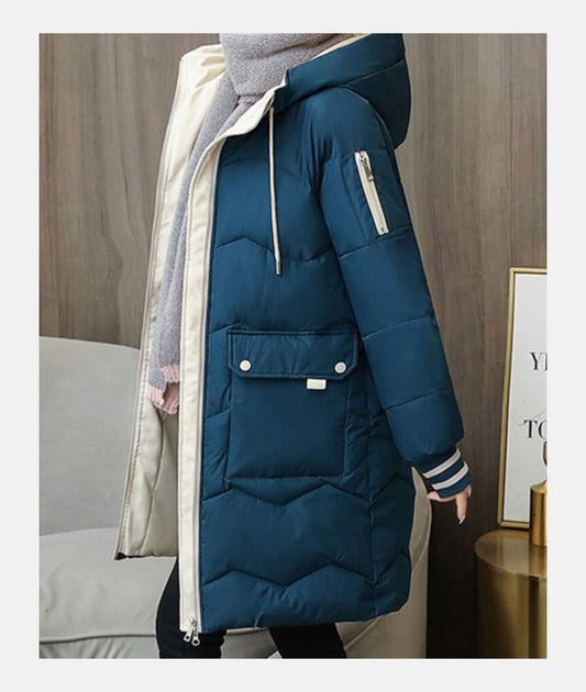Abrigo Invierno Mujer Capucha Cremallera Aislante - Vestiria