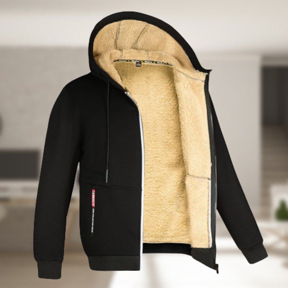 Chaqueta Invierno Abrigada con Capucha Suave