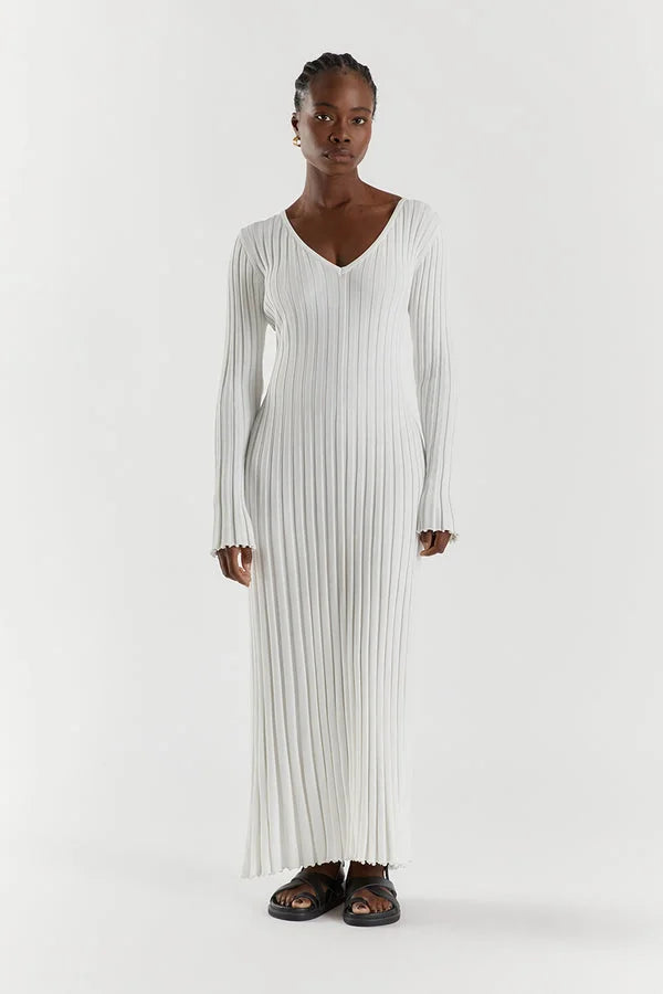 Vestido de Punto Cálido y Elegante