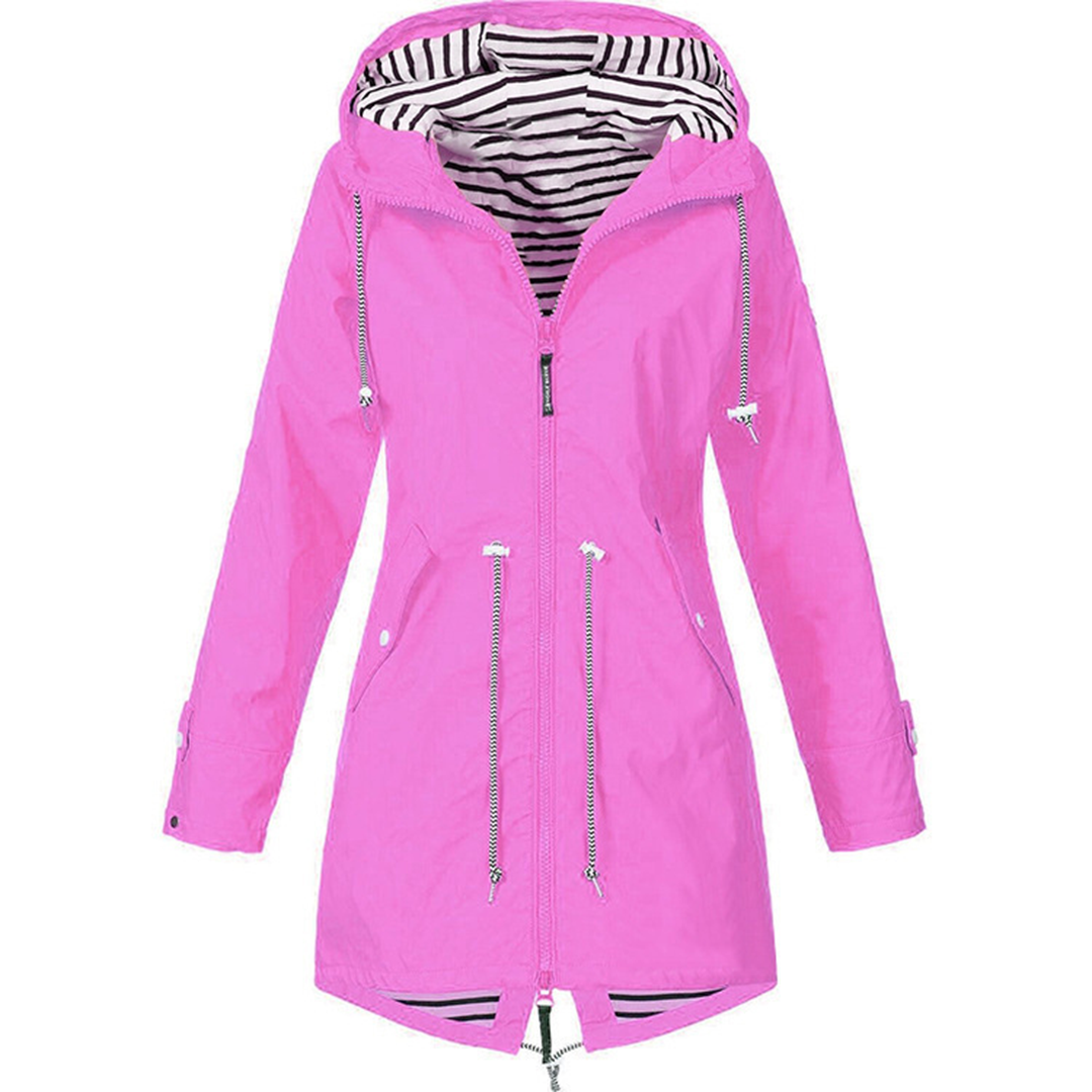 Chaqueta Impermeable Mujer con Capucha