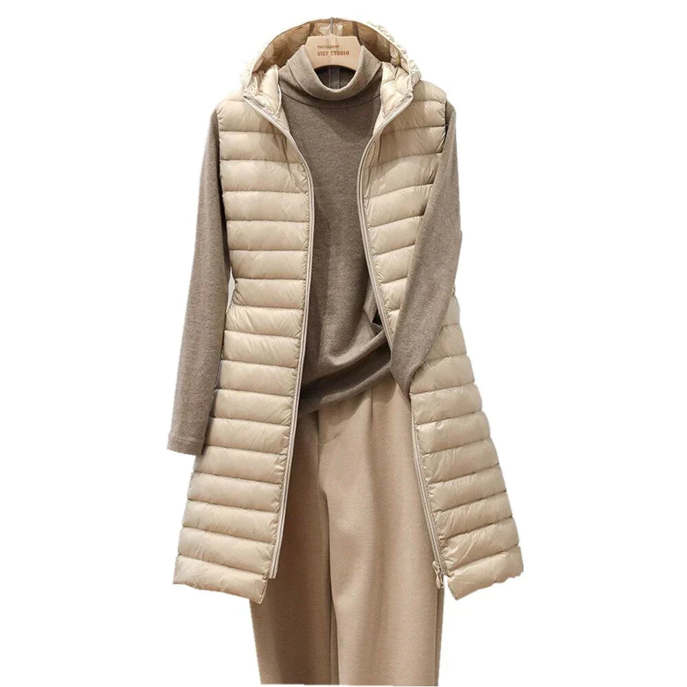 Chaleco Mujer Capucha Ajustable Cálido - Vestiria
