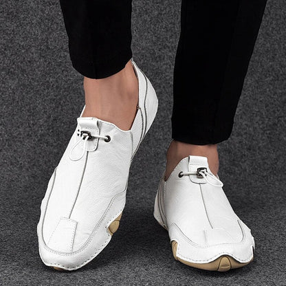 Zapatos Mocasines de Cuero Hombres Cómodos