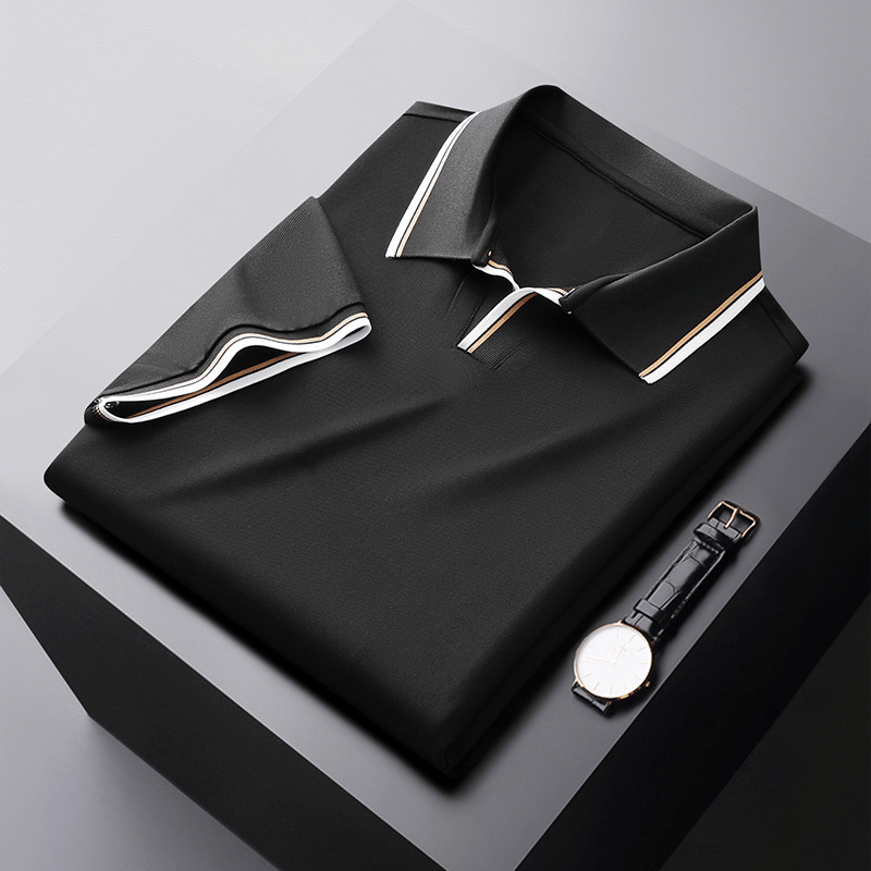 Polo de seda elegante para caballero