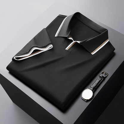 Polo de seda elegante para caballero