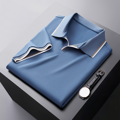 Polo Seda Liso Elegante