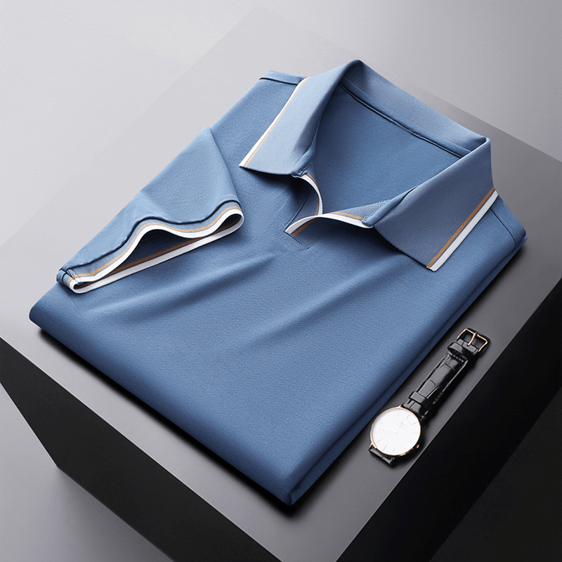 Polo de seda elegante para caballero