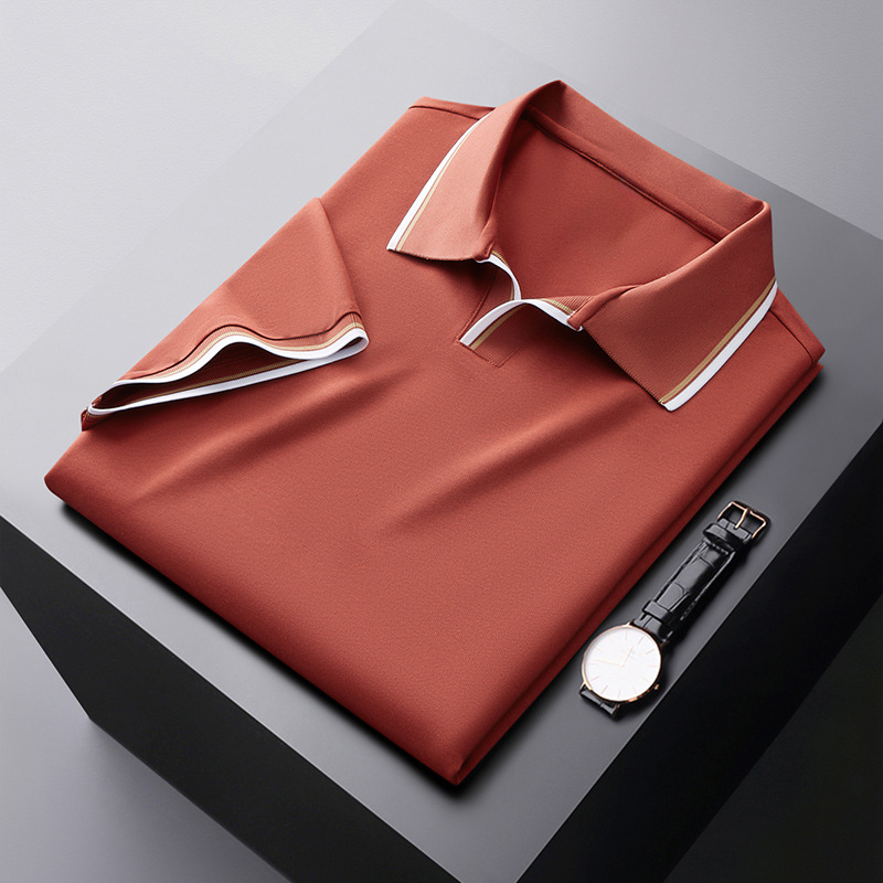 Polo Seda Liso Elegante