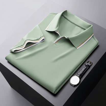 Polo de seda elegante para caballero