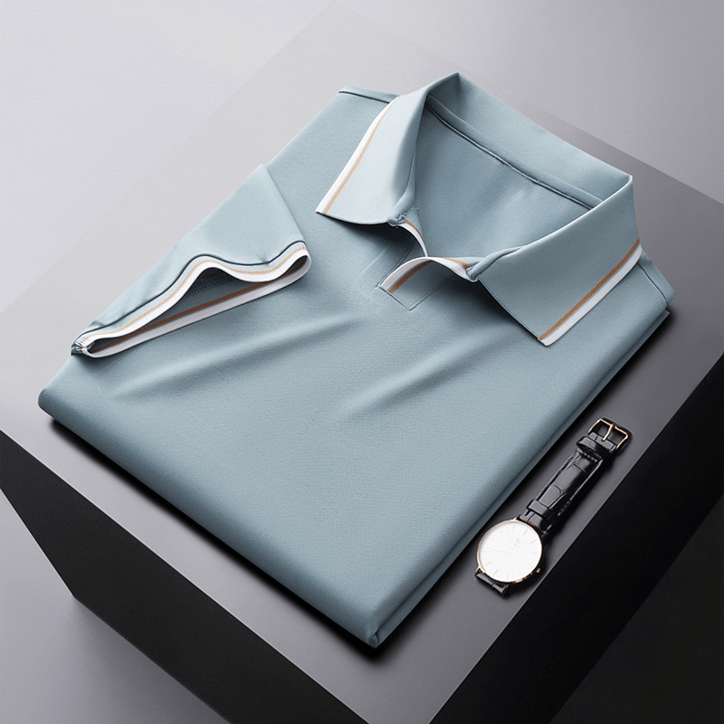 Polo de seda elegante para caballero