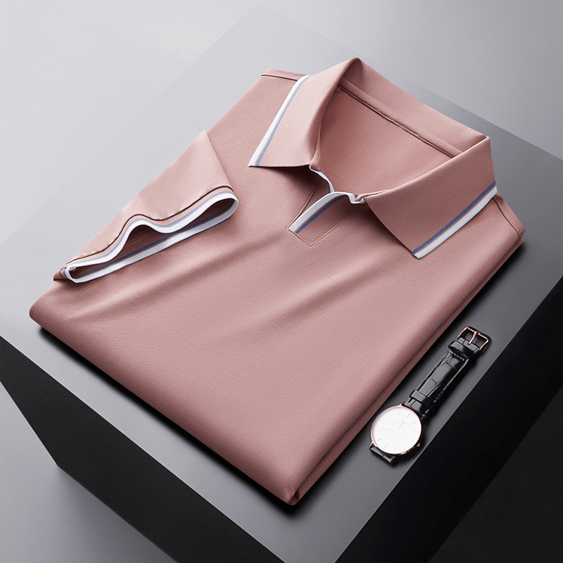 Polo de seda elegante para caballero