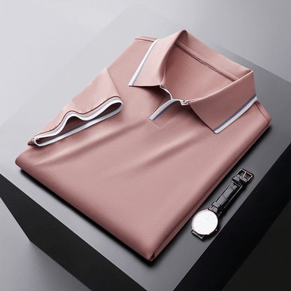 Polo de seda elegante para caballero
