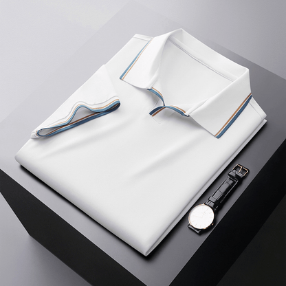 Polo de seda elegante para caballero