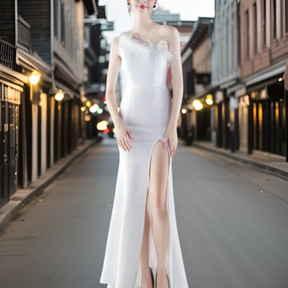 Vestido Noche Satén Elegante