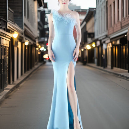 Vestido Noche Satén Elegante