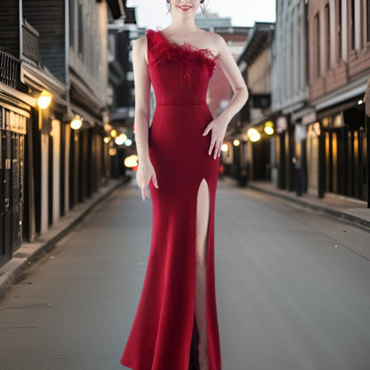 Vestido Noche Satén Elegante